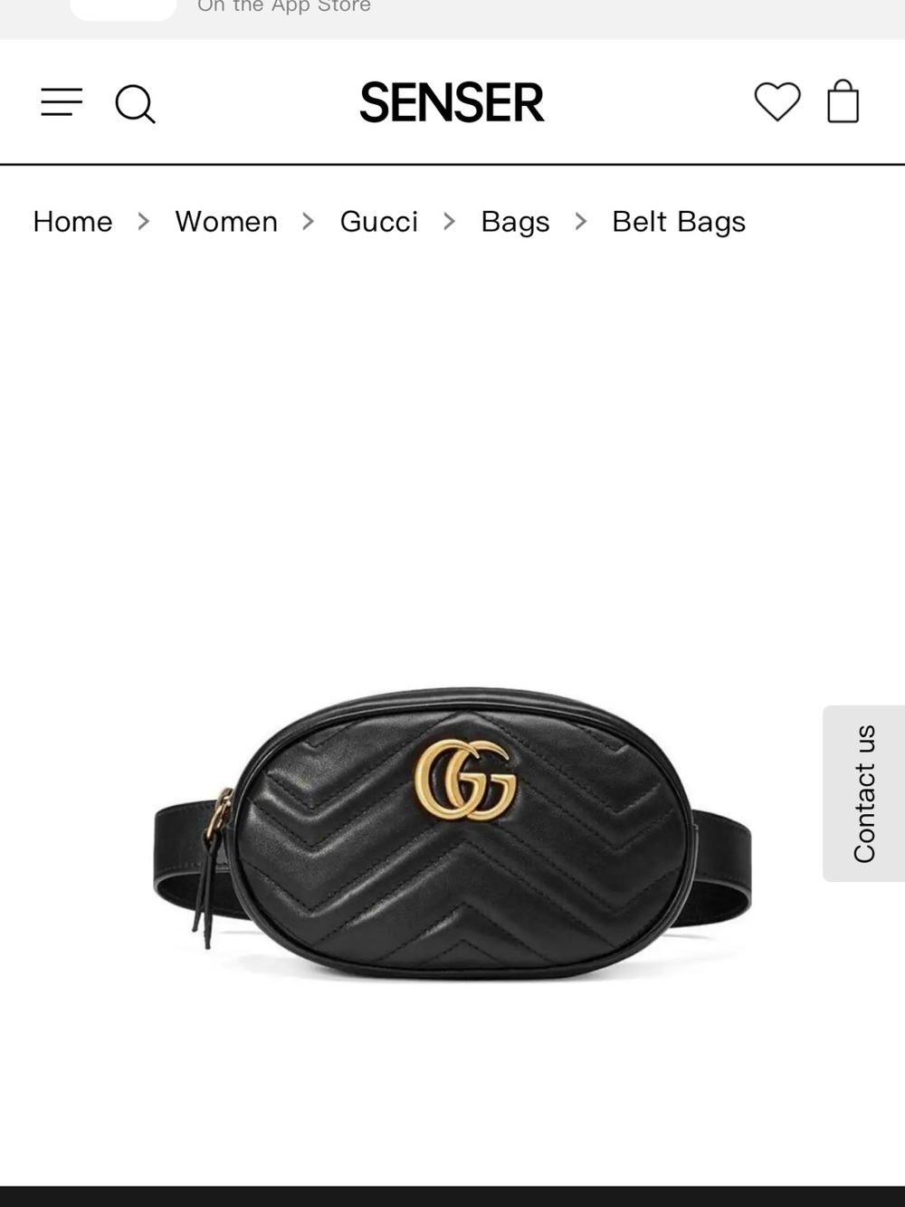 Gucci Black Quilted Leather Belt Bag with Gold GG Logo